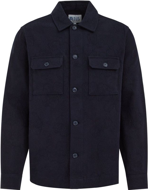 WE Fashion - Overhemd - Donkerblauw - Regular Fit - Lange Mouw