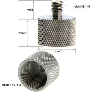 Titel: 1/4-20 & 3/8-16 Microfoonadapter converteert 5/8-27 schroeven