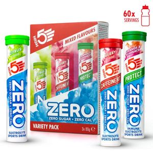 ZERO Variety Pack - Elektrolyten Bruistabletten - Citrus, Berry, Orange - 60 Porties