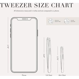 Avond Blauwe Pincet - Exclusief Mini Slant met Hoge Kwaliteit