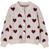 Vertbaudet - Jacquard Vest - Meisjes - Hartjesmotief