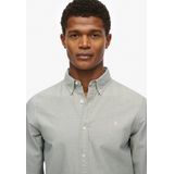 Superdry - Klassiek Oxford Overhemd met Lange Mouwen - Heren - Lange mouwen shirts