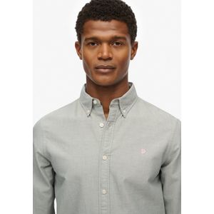 Superdry - Klassiek Oxford Overhemd met Lange Mouwen - Heren - Lange mouwen shirts