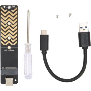 NGFF Naar Type C Riser Kaart Ondersteunt M.2NGFF Protocol - Hoge Snelheid Transmissiesnelheid - Dubbelzijdig Onderdompeling Goud - LED Indicator - 6 Gbps - Voor Computers .