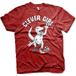 Jurassic Park Clever Girl T-Shirt Tango-Red-S