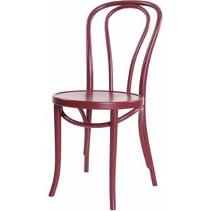 Fameg Vienna Thonet No. 18 Eetkamerstoel - Hout - Design - Bistrostoel - Burgundy