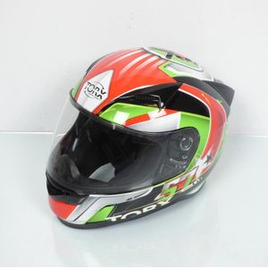 torx integraalhelm voor dames / heren maat xs billy 2 57 groen rood / 53-54cm nieuw