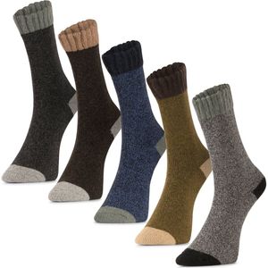 Alpaca-wollen sokken (Maat 41-47) - 3 Paar - Dik - Random Mix - Winter sokken - Warme sokken - Dikke sokken - American Alpaca - Mannen