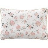 Kussensloop - EAU DE ROSE - Baby Kussensloop - Ecru/Roze - 100% Katoen, 40 x 60 cm
