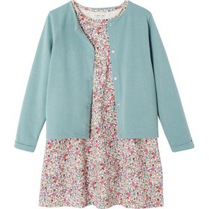 Vertbaudet Set jurk + cardigan voor meisje