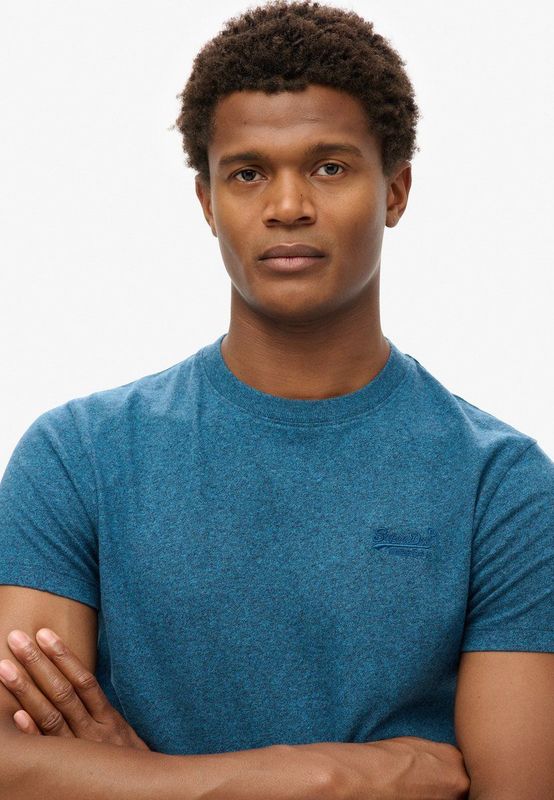 Superdry - Classic T-Shirt Donkerblauw Blauw - Heren - Maat S - Modern-fit