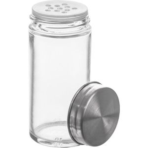 Kruidenpotje Glas 100 ml - Kruidenstrooier - Kruidenpot - met Strooideksels - Schudzeef - Zeef - Kruidenschudder
