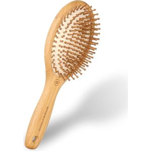 Bamboeborstel voor Zacht Ontwarren - Milieuvriendelijk - Geschikt voor Hoofdhuidmassage