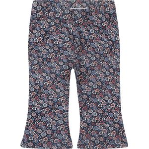 Dirkje Baby Flared Broek Flared Legging met All Over Print Paars/Roze