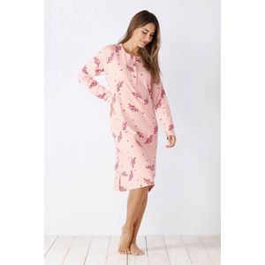 Warm roze dames nachthemd Hajo - Roze - Maat - 36/38