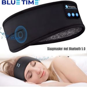 BlueTime - Slaapmasker - Hoofdband Bluetooth - Draadloze Hoofdtelefoon - Slaaphulpmiddel - Slaaptrainer - Slaapmasker vrouwen - Slaapmasker mannen - Slaapmasker bluetooth - Slaapmasker kind - Slaapmaskers - Slaap masker - Slaapmasker met bluetooth