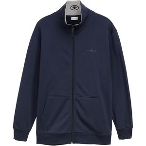 Tom Tailor Sweatjack met opstaande kraag sky captain blue Maat 5XL