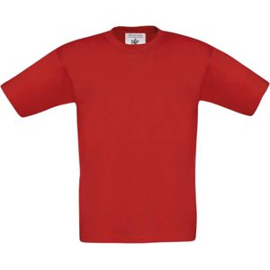 B&C Exact 150 Kinder T-Shirt - Rood - 12-14 Jaar - 152