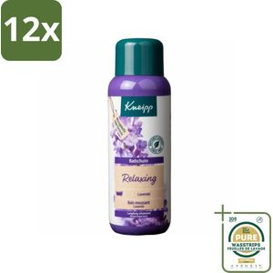 Kneipp - Badschuim - Lavendel - Bloemige geur - 400 ml - Voordeelverpakking - 12 stuks - Lavendel geur - Zachte huid