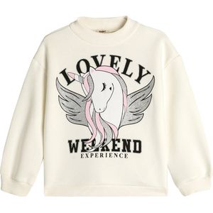 Rechte kraag Met drukwerk Sweatshirt