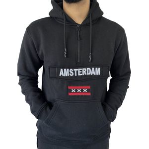 Amsterdam hoodie - Zwart - M