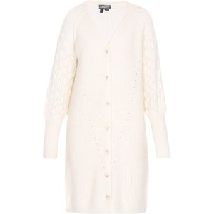 DreiMaster - Vintage - Vest - Met Knoopsluiting - Diepe V-hals - Ajourmotief