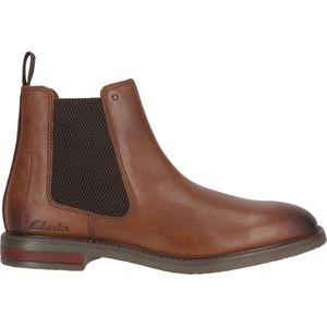 Clarks - Jaxen Easy - Chelsea Laarzen - Lichtbruin - Leer