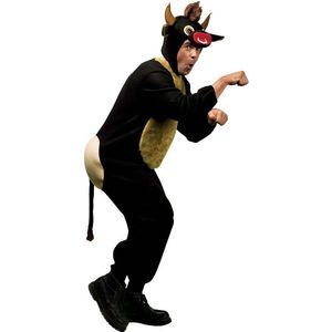 Widmann - Koe & Stier Kostuum - Grappige Stier XL Kostuum Man - Zwart - Large - Carnavalskleding - Verkleedkleding