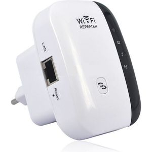 Krachtige WiFi-repeater - 300 Mbps WiFi-versterker - 2,4 GHz WiFi-bereikversterker - WiFi draadloze repeater - WiFi-extender - met Ethernet-poort, WiFi-booster, WPS-bescherming