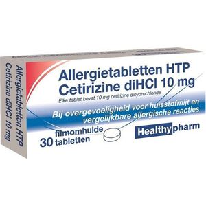 Healthypharm Allergietabletten HTP Cetirizine diHCI 10 mg - 30 tabletten