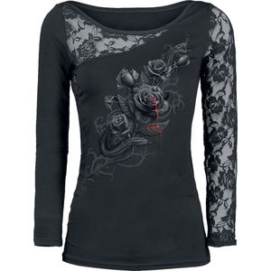 Spiral Fatal Attraction Dames Shirt met lange mouwen - zwart - XL