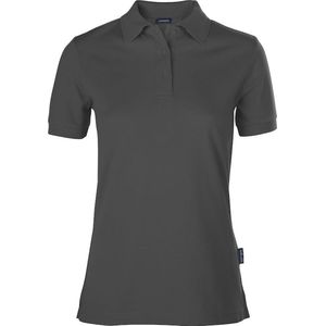 Women's 'Luxury Stretch' Polo met korte mouwen Dark Grey - XXL