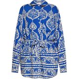 usha - Midi-jurk - Viscose - Symmetrisch Botanisch Motief