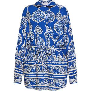 usha - Midi-jurk - Viscose - Symmetrisch Botanisch Motief