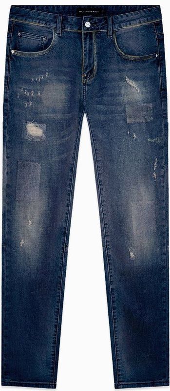 Black Bananas - Faded Slim Denim - Jeans - Blauw - Slim Fit