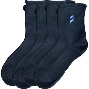 green-goose® Bamboe Diabetes Sokken - Niet knellend - Drukvrij - Zonder Elastaan - Maat 44-47 - 4 Paar - 100% Bamboe - Zwart - Zacht, Ademend en Duurzaaam!