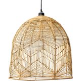 Rotan / Rieten Hanglamp XXL - Handgemaakt - Naturel - ⌀60x70 cm