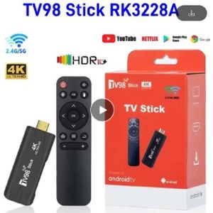Tv98 Tv Stick Android 12.1 4K Hd 2G 16G Tv Box 2.4G 5G Dual Wifi Smart Tv Box Mediaspeler Tv-Ontvanger Andriod Tv Stick