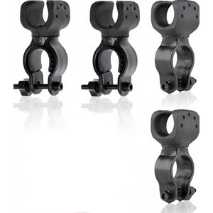 Stokhouder - Krukhouder - 4 Stuks - Voor Scootmobiel Rolstoel Fiets Rollator - Crutch Holder - Stick Holder - Walking Stick Holder - Universele Krukken Stokbeugel - Voor Krukken Voor Mobiliteitsscooter, Aandrijfrollator, Rolstoel