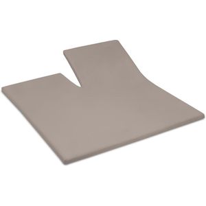 Cinderella - Weekend - Topper hoeslaken met split - 180x200 cm - tot 15 cm matrashoogte - 100% Katoen - Taupe