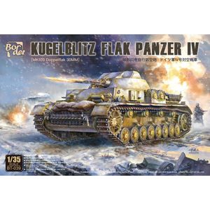1:35 Border Model BT039 Kugelblitz Flak Panzer IV - MK103 Doppelflak 30mm Plastic Modelbouwpakket