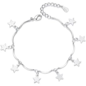 Armband dames - armband dames 925 zilver - armband met sterretjes - bedelarmband - cadeau voor vrouwen - Liefs Jade