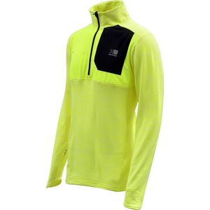 Karrimor Running ¼ Zip Long sleeve - Heren - Hardloopshirt - Kleur Fluo Yellow - Maat S