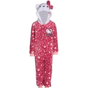 hello kitty onesie - met capuchon - lange mouw - kind - maat 116/122 - 100% polyester