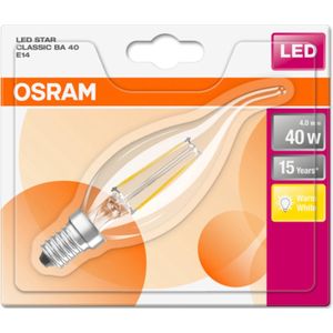 Osram RF CL BA BA35 LED-lamp Warm wit 2700 K 4 W E14