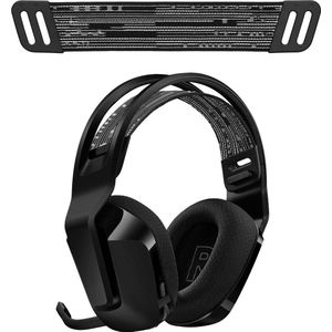kwmobile vervangende koptelefoonband voor Logitech G733 / G335 / G535 koptelefoon band - Nylon zachte hoofdband voor hoofdtelefoon in zwart / wit