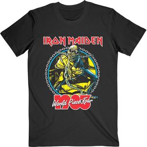 Iron Maiden - World Piece Tour '83 V.2. Heren T-shirt - M - Zwart