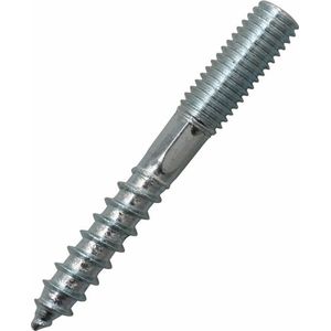 Stokeind M8x60mm - 6 stuks - Gegalvaniseerd - Stokschroef