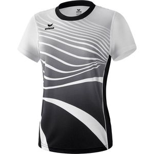Erima Atletiek T-Shirt Dames - Zwart / Wit | Maat: 38