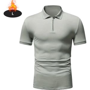 Bovista Poloshirt Heren - T-Shirt Heren - Shirt - Overhemd - Polo Shirt - Lichtgrijs - S